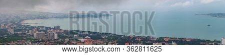 Panorama Of The Resort City Of Gelendzhik. The Kind With The Thin Cape. Gelendzhik Bay Is Visible In