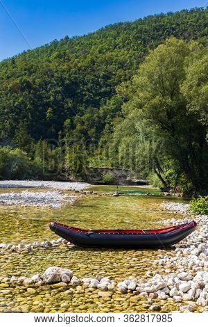 Rafting, Sava Bohinjka in Triglav national park, Slovenia