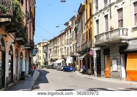 Cremona, Italy - Circa September 2018. Beautiful Streets Of Cremona In Sunny Day.
