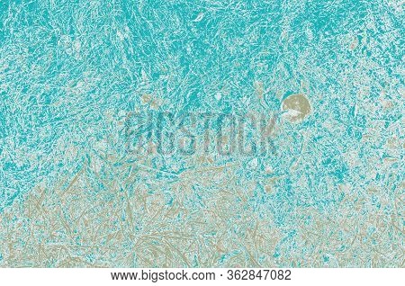 Abstract Turquoise, Blue And Khaki Colors Background For Design.