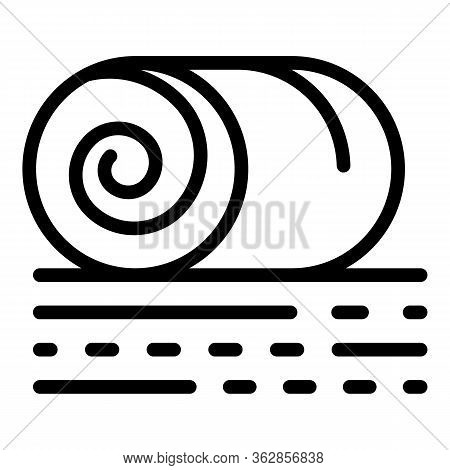 Haystack Icon. Outline Haystack Vector Icon For Web Design Isolated On White Background