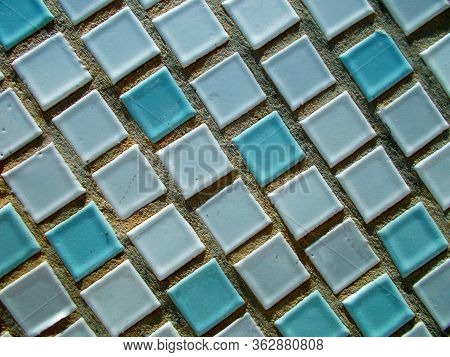 Decorative Ceramic Tiles On The Wall Of The Building
Background For Web Design.