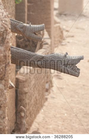 Gutter Like Crocodile, Mali, Africa.
