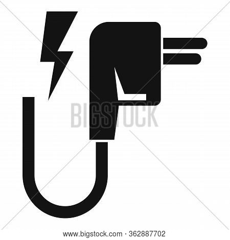 Hybrid Car Plug Icon. Simple Illustration Of Hybrid Car Plug Vector Icon For Web Design Isolated On 