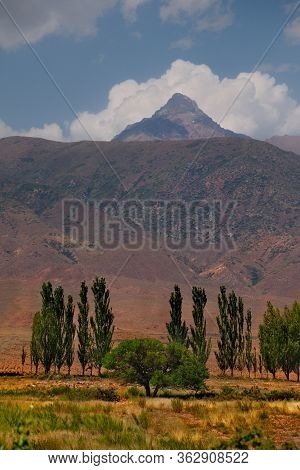Kyrgyzstan. Kungei-alatau Mountain Range On The Northern Coast Of Lake Issyk-kul.