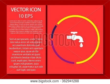 Kitchen Faucet Iconvector Icon , Lorem Ipsum Flat Design