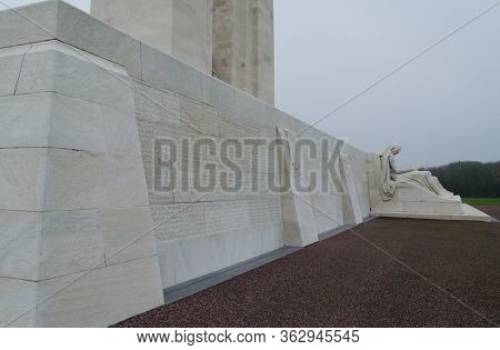 Vimy Ridge, Arras, France: Nov 19, 2012: The Canadian National Memorial Of Vimy Ridge Commemorates O