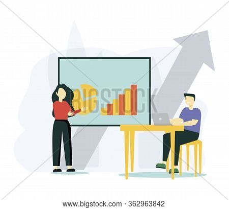 Financial Consultation Concept. Can Use For Web Banner, Infographics, Hero Images. Flat Isometric Ve