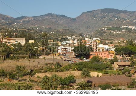 Town Of Santa Brigida In Gran Canaria.