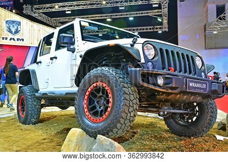 Pasay, Ph - April 7 - Jeep Wrangler At Manila International Auto Show On April 7, 2018 In Pasay, Phi