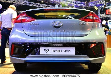 Pasay, Ph - April 7 - Hyundai Ioniq Hybrid At Manila International Auto Show On April 7, 2018 In Pas