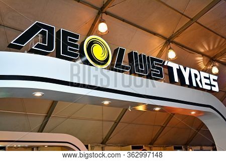 Pasay, Ph - April 7 - Aeolus Tyres Sign At Manila International Auto Show On April 7, 2018 In Pasay,