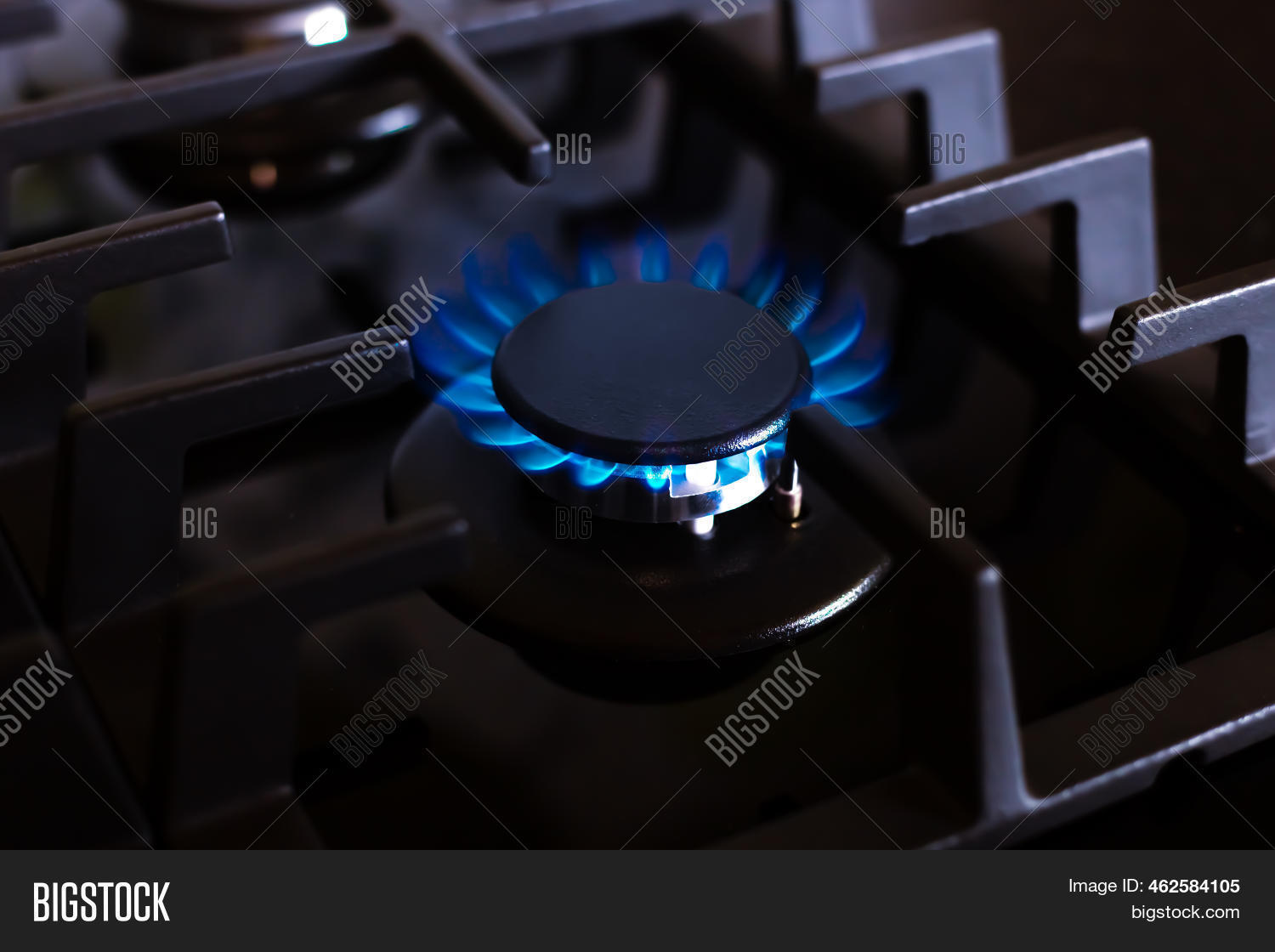 Gas Burner Black Stove Image & Photo (Free Trial) Bigstock