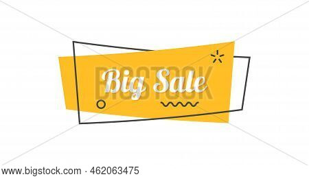 Sale Geometric Banner. Modern Flat Promo Fremes. Trendy Discount Template