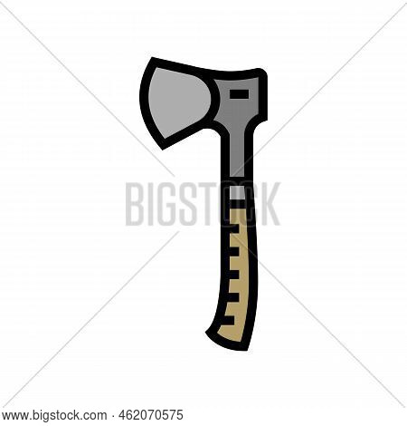 Hatchet Hatchet Color Icon Vector. Hatchet Hatchet Sign. Isolated Symbol Illustration