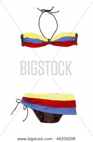 Bikini a fascia colore bande