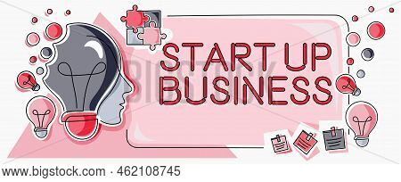 Conceptual Caption Start Up Businessengaging To A New Venture Fresh Trading And Selling. Internet Co
