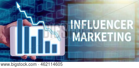 Text Sign Showing Influencer Marketing. Business Idea Endorser Who Influence Potential Target Custom