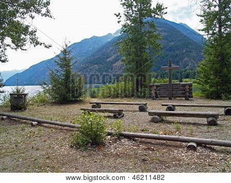 Outdoor Church At Stehekin On Lake Chelan Wa Usa