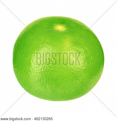 Citrus Sweetie Or Pomelit, Oroblanco Isolated On White Background Close-up. Field With Clipping Path