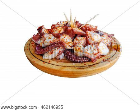 Pulpo A La Gallega In Spanish Meaning Galician-style Octopus  Or Polbo A Feira Meaning Fair-style Oc