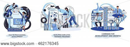 Help In Professional Development. Qualified Employee Training Program. Learning For Software Develop