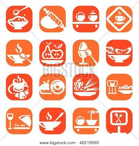 color de los iconos de alimentos