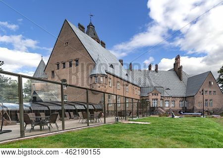 Estonia, Taagepera, August, 2022: Castle Spa Wagenkull Is The Impressive Art Nouveau Castle In Taage