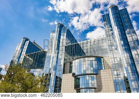 The European Parliament Buildings In Brussels, Belgium
