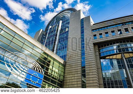The European Parliament Buildings In Brussels, Belgium