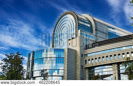 The European Parliament Buildings In Brussels, Belgium