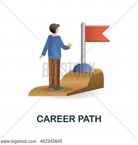 Career Path Icon. 3d Illustration From Corporate Development Collection. Creative Career Path 3d Ico