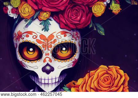 Anime Style, Day Of The Dead In Mexico City Dia De Los Muertos , Anime Style U1 1