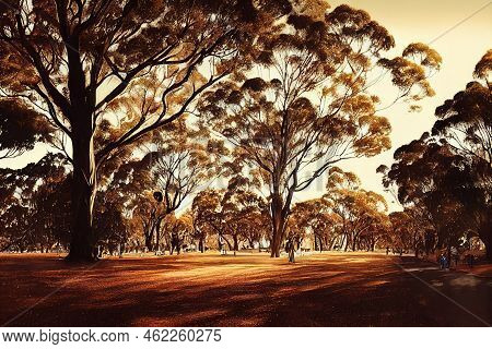 Anime Style, Melbourne Australia October 20 2016 Richmond Park On The Banks Of The Yarra River In Th