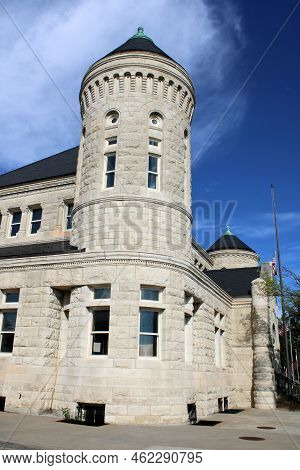 September 20, 2022 In Atchison, Ks:  Historical Post Office Building Built During 1893 Taken In Atch