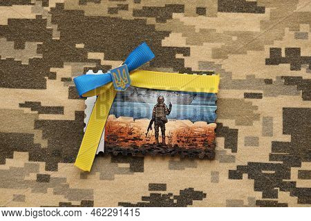Ternopil, Ukraine - September 2, 2022 Famous Ukrainian Postmark With Russian Warship And Ukrainian S
