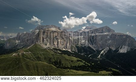 Sasso Lungo and Sasso Piatto - Dolomiti - Val di Fassa Trentino - Italy