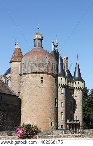 Castle Of La Clayette In Burgundy, France