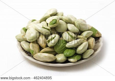 Parkia Speciosa ( Petai, Bitter Bean, Twisted Cluster Bean, Stinker Or Stink Bean) On White Backgrou