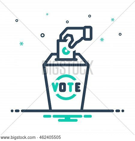 Mix Icon For Elections Ballot Vote Poll Referendum Plebiscite Ballot-box Democracy Candidate Confide