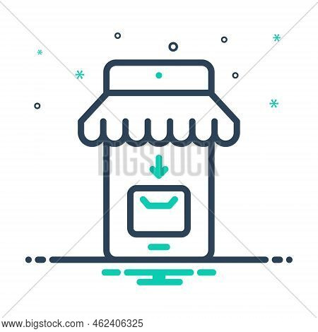 Mix Icon For Collect Gather Hoard Pile Amass Shop Store Stock Commerce
