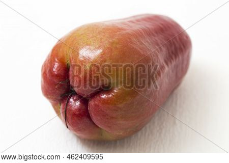 Rose Apples Or Chomphu Or Java Apple Or Syzygium Seed Isolated On White Background