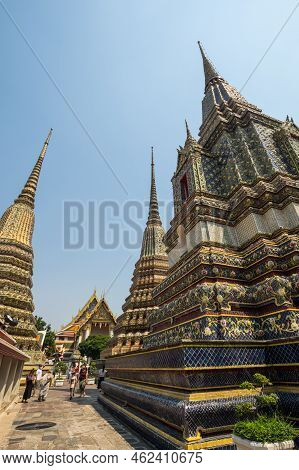 Bangkok, Thailand - February 22, 2020: Wat Pho (known Also As The Temple Of The Reclining Buddha) Is