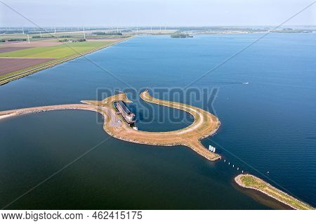 Aerial From The Tulip Island Near Zeewolde In The Netherlands