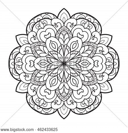 Mandalas For Coloring Book Color Pages.anti-stress Coloring Book Page For Adults.