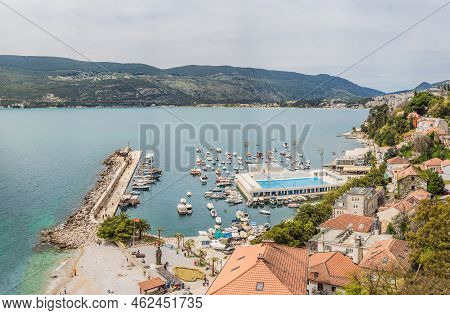 Herceg Novi Old Town. Historical And Touristic Center Of Herceg Novi. Montenegro