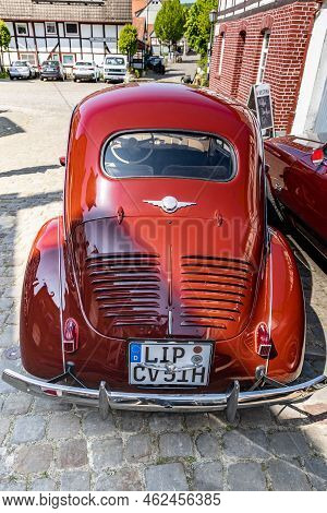 Schieder-schwalenberg, North Rhine-westphalia, Germany, May 8, 2022: Classic Car Show. The Car Nsu_p