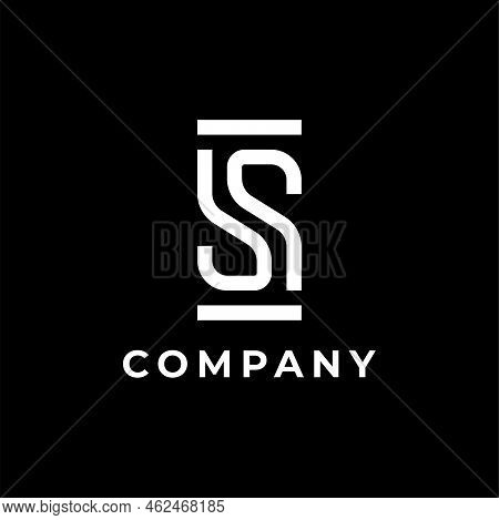 Monogram Logo Line Design Letter S, S Logo Design, Initial S Logo,