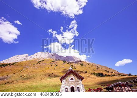 Chapel On Col Des Aravis Pass, Haute-savoie, France