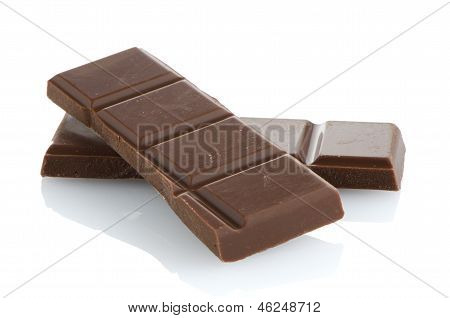 Closeup Detail Of Chocolate Parts